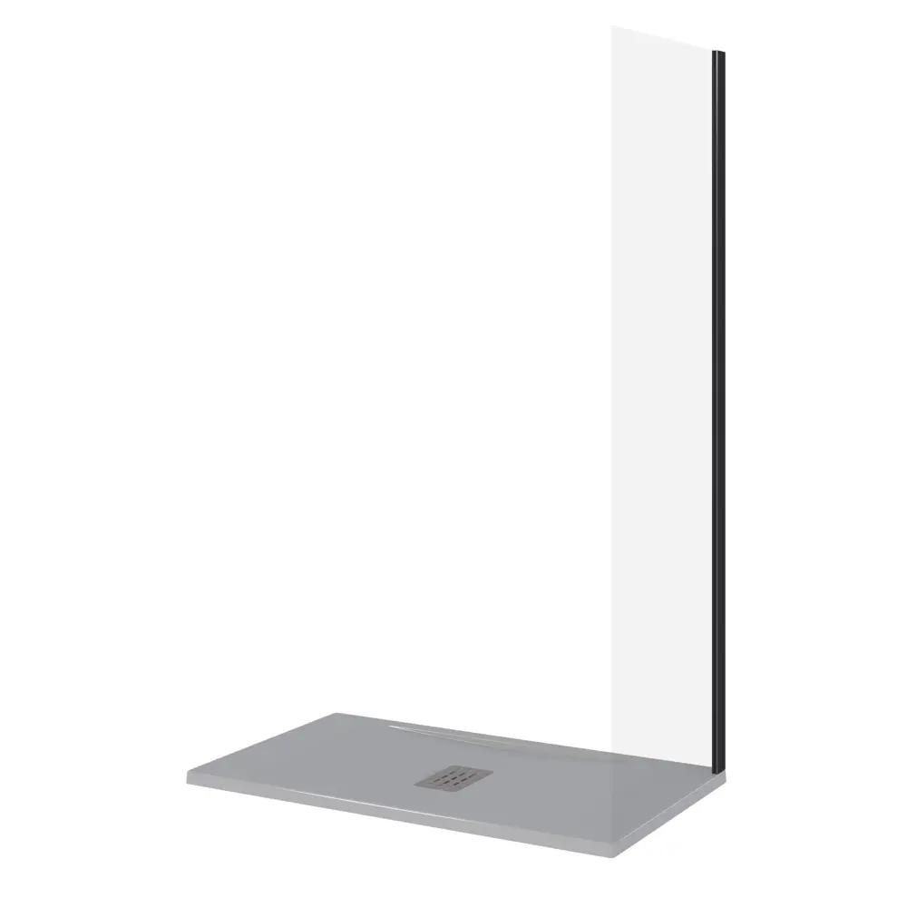 Боковая панель для душа Makiato New 100x190см стекло прозрачное 5мм Santreyd STLM-2166889