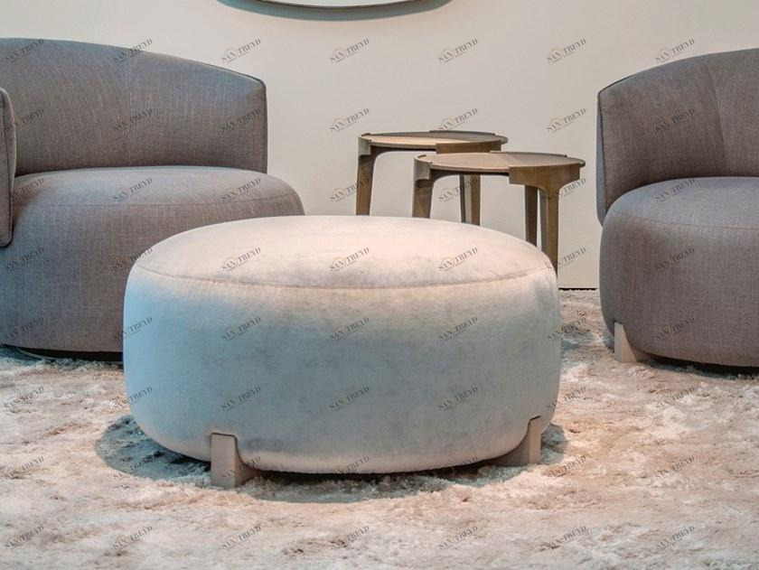 Piet Boon Пуф из круглой ткани с обивкой Jane sun-id-1509364