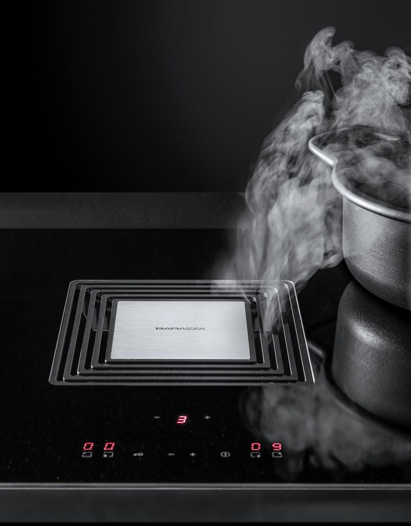 Barazza Индукционная стеклокерамическая плита со встроенной вытяжкой Zero 1pidz90i - Вид №1
