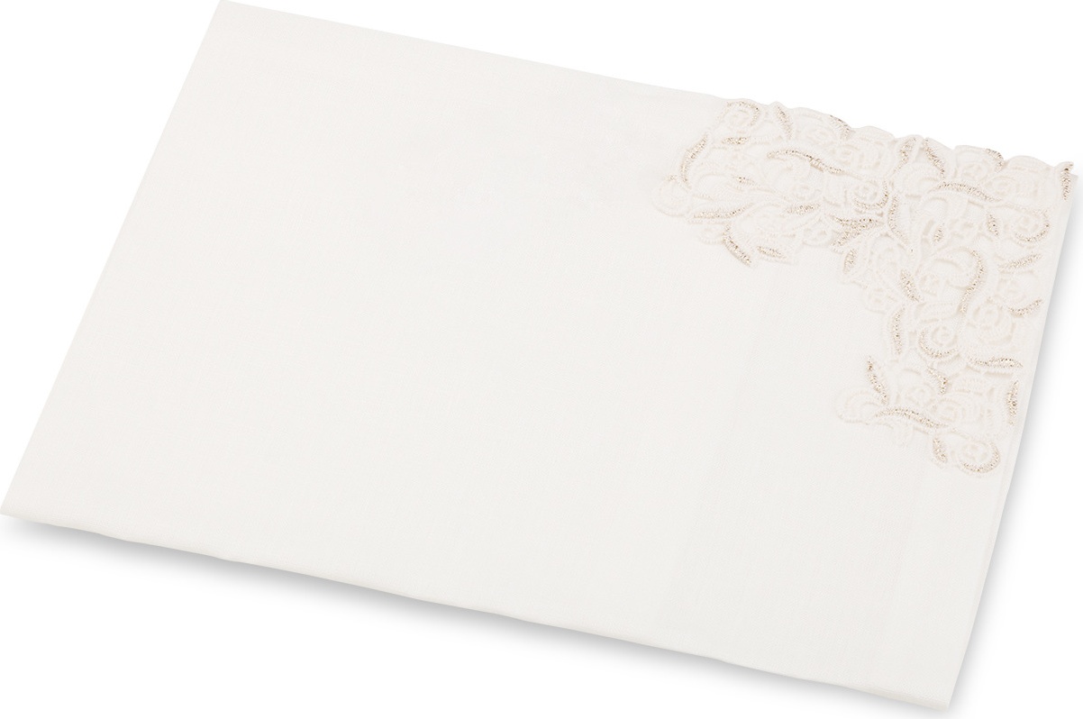 10604794 Weissfee Набор салфеток Weissfee "Мадейра" 45х45см, 6шт (кружево на одном уголке) Ткань 