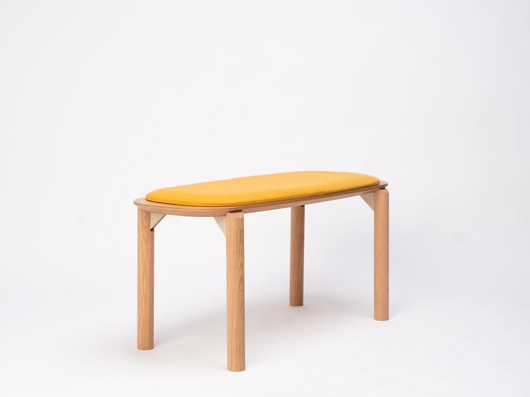 Деревянная мягкая скамейка ONDARRETA Juno ARCH-00066793 - Вид №1