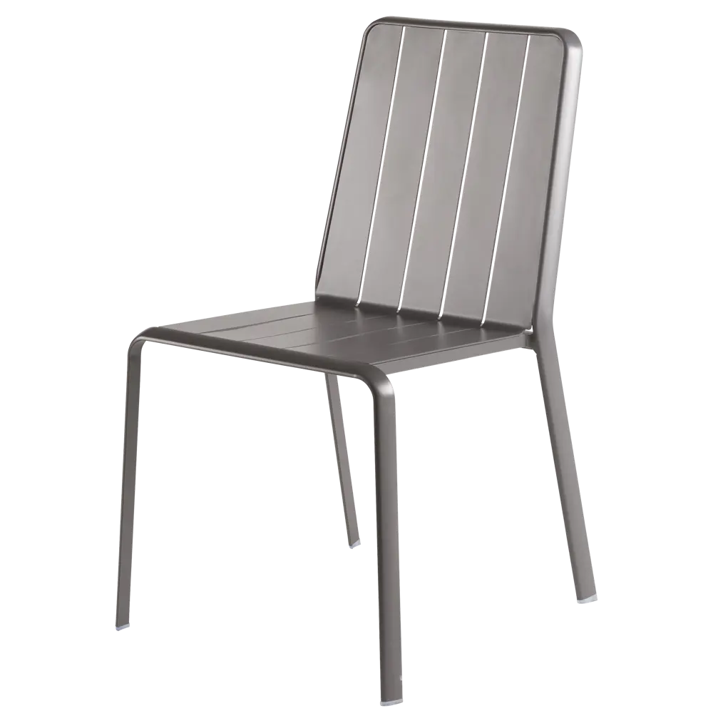 Стул Naterial Idaho 87x52 см алюминий цвет темно-серый STLM-2066794