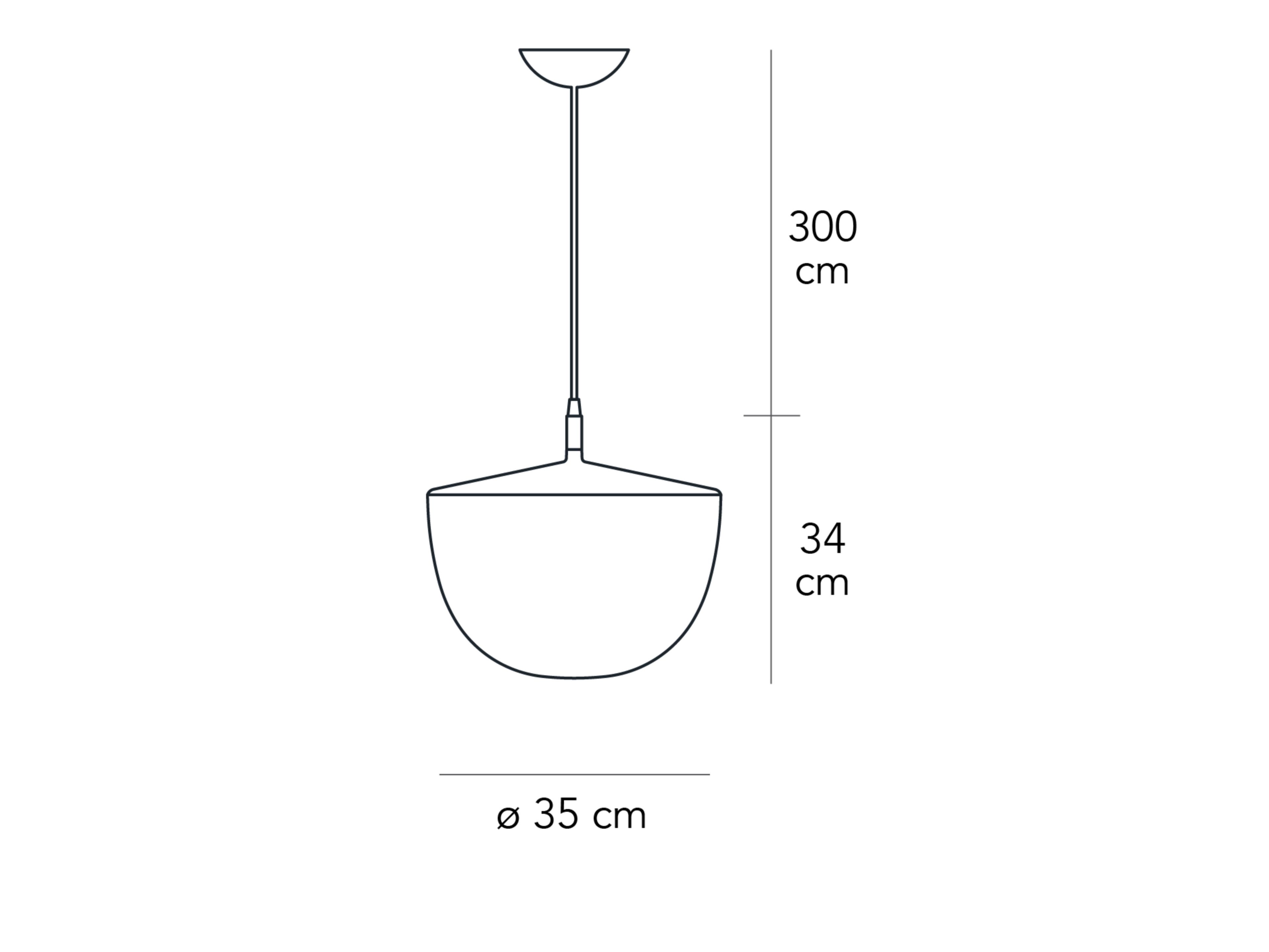 Подвесной светильник из поликарбоната и металла FontanaArte Чешир ARCH-00015526