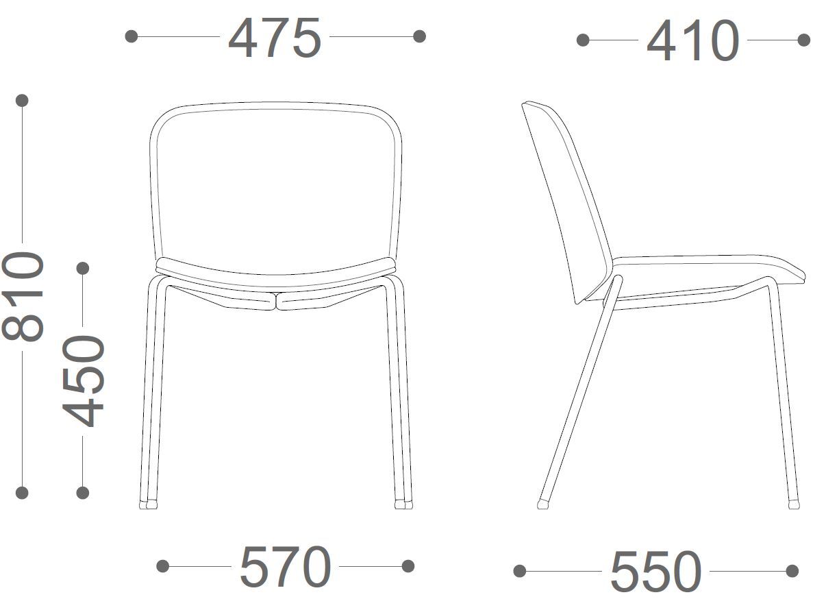 Мягкий стул из ткани VAGHI Free Soft ARCH-00027932 - Вид №5