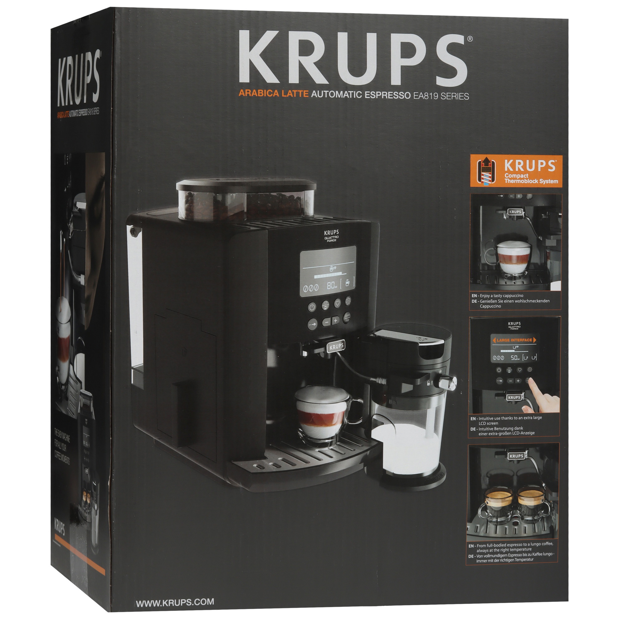 8141996 Кофемашина автоматическая Krups Arabica EA819N10 черный STDN-0127904 - Вид №9