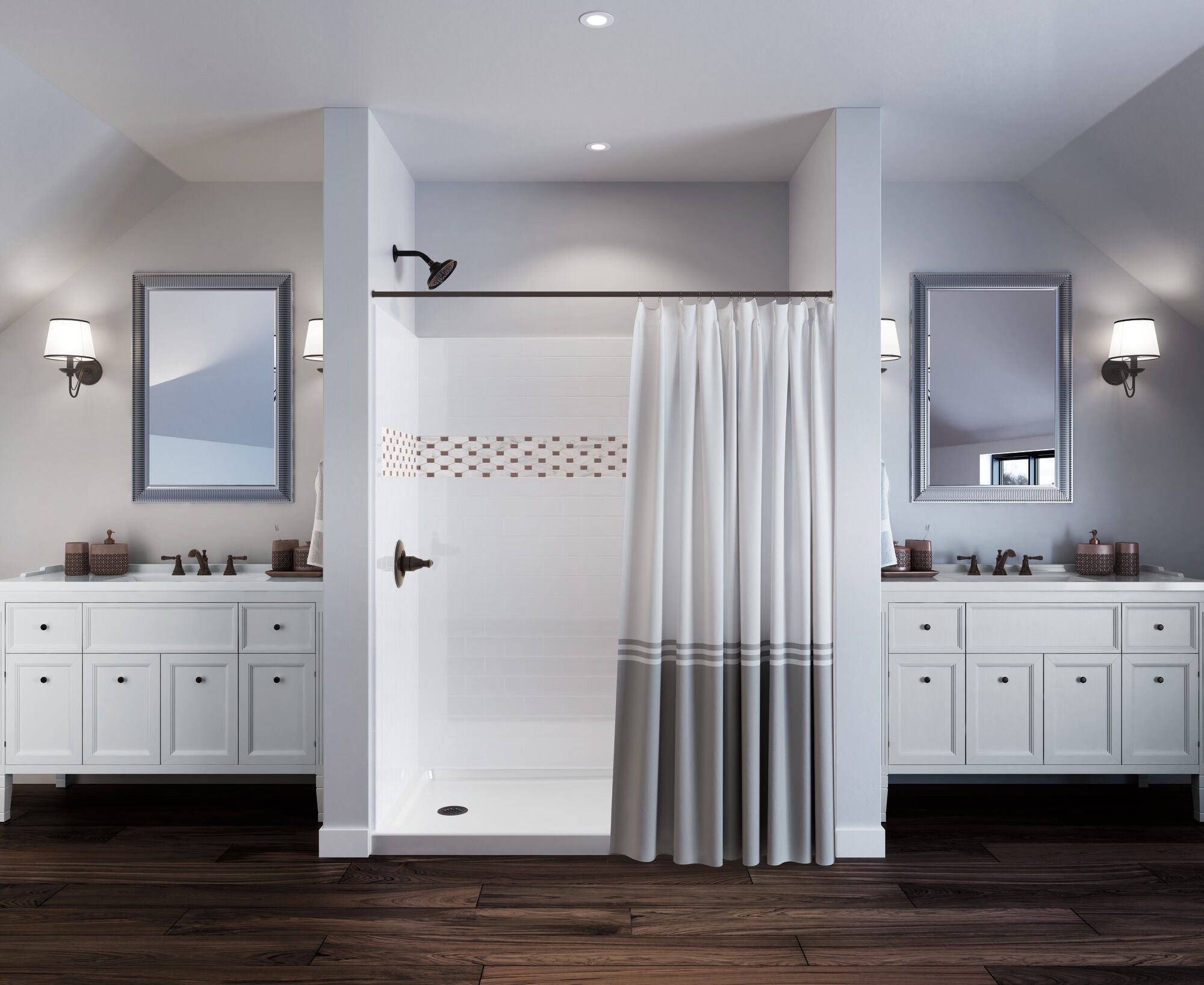 Подставка для душа 60 x 32 дюйма - левый слив Delta Faucet 40094L - Вид №9