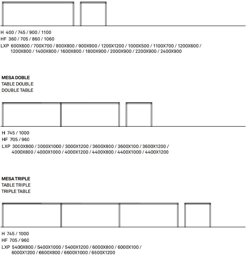 ONDARRETA Прямоугольный металлический высокий стол Dry sun-id-1421075 - Вид №5