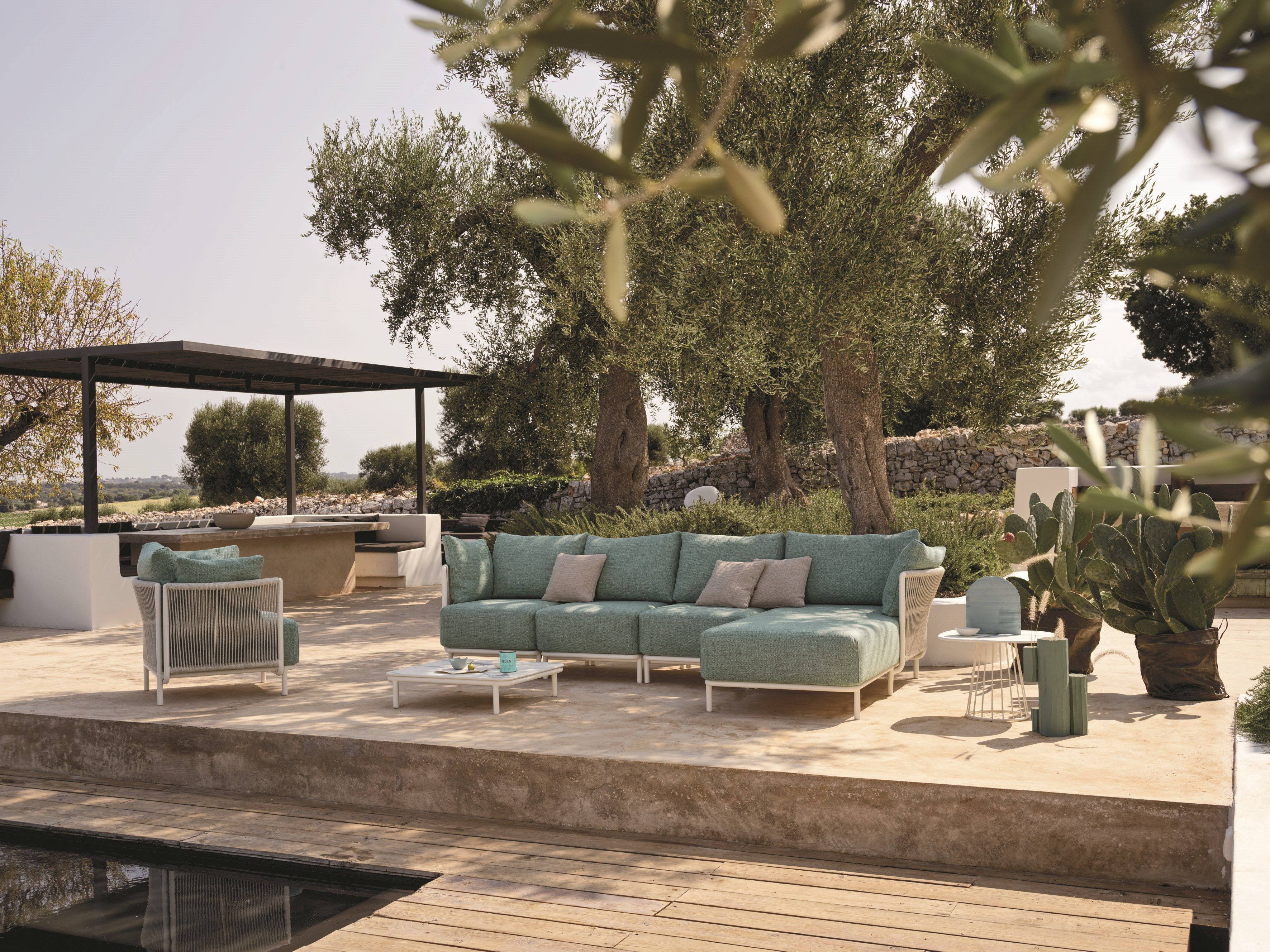 Плетеное кресло с полиэфирной веревкой Roberti Queen ARCH-00060886 - Вид №6