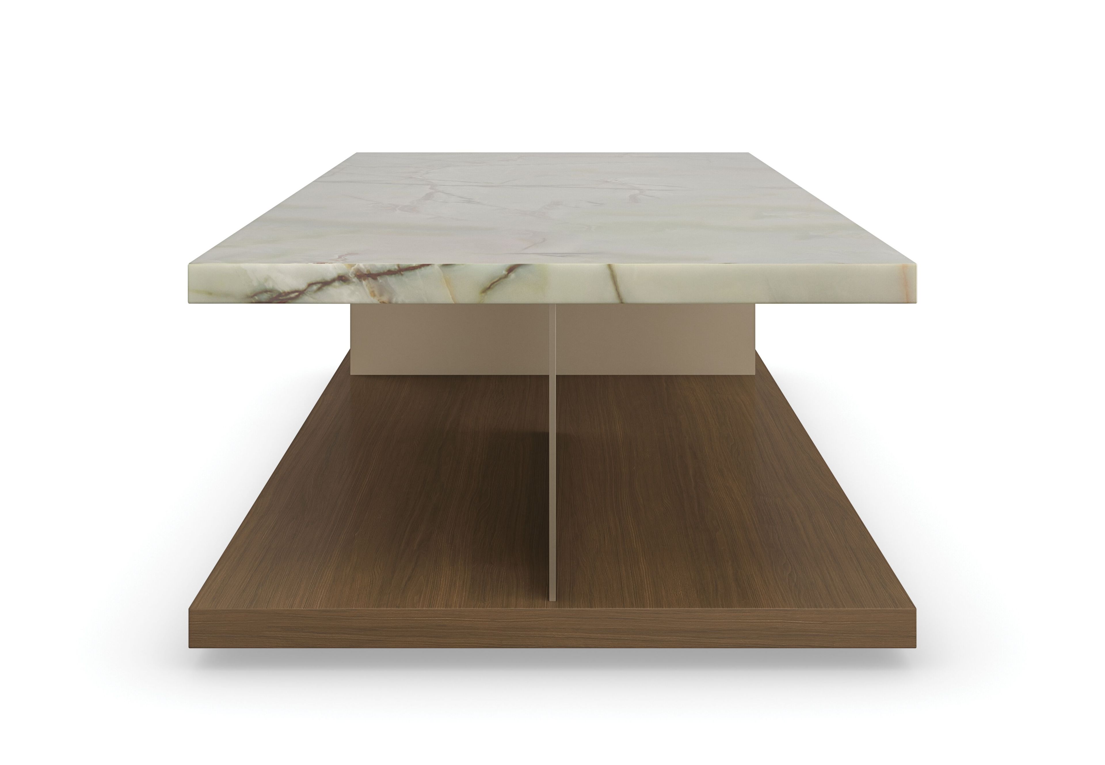 Низкий прямоугольный журнальный столик из оникса Caracole CAPE VERDE ARCH-00065784 - Вид №4