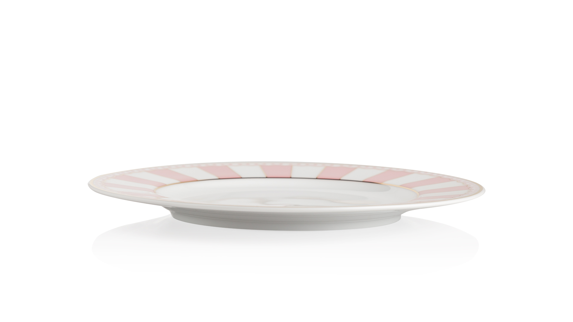 10613878 Noritake Набор тарелок десертных Noritake "Карнавал" 21см (розовая полоска), 2шт, п/к Фарфор  - Вид №4