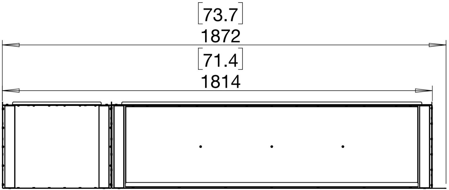 EcoSmart Fire Стальная каминная топка на биоэтаноле с панорамным остеклением Flex left corner fireplaces sun-id-1356884 - Вид №6