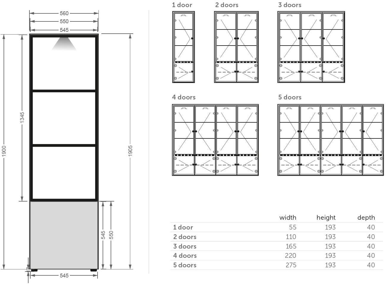 Joli Модульная витрина из ксерамики со встроенной подсветкой Cube sun-id-1395468 - Вид №2