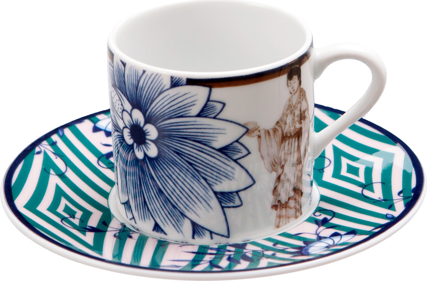 10663832 Meissen Чашка для эспрессо Meissen "Коллаж. Благородный Китай" 50мл, п/к Фарфор 