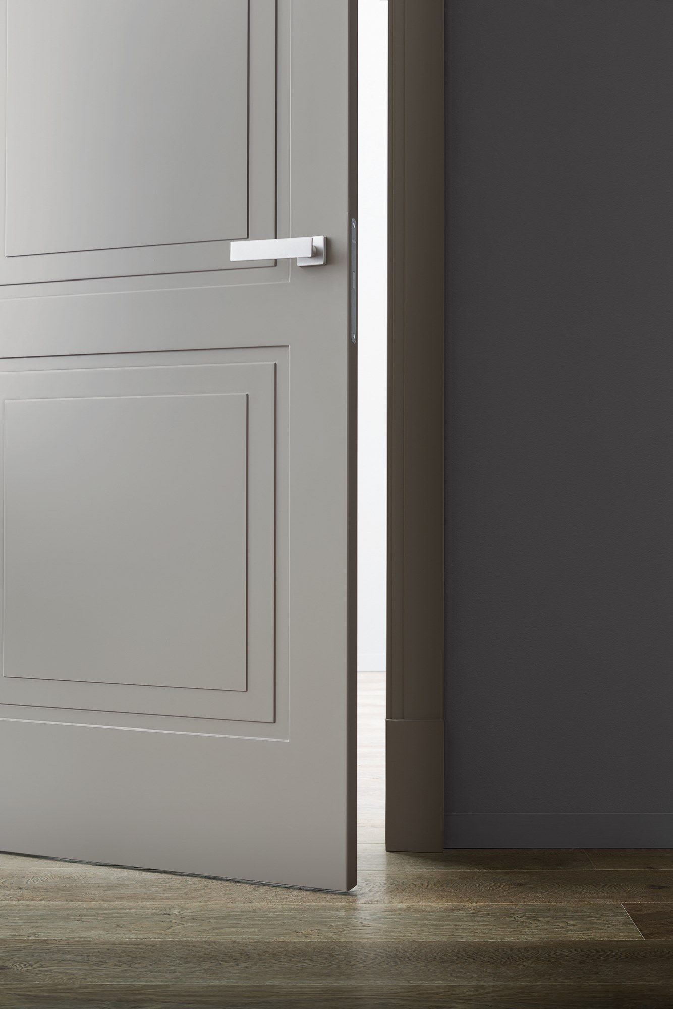 Распашная дверь из тамбура со скрытыми петлями Lualdi двери ARCH-00005644 - Вид №1