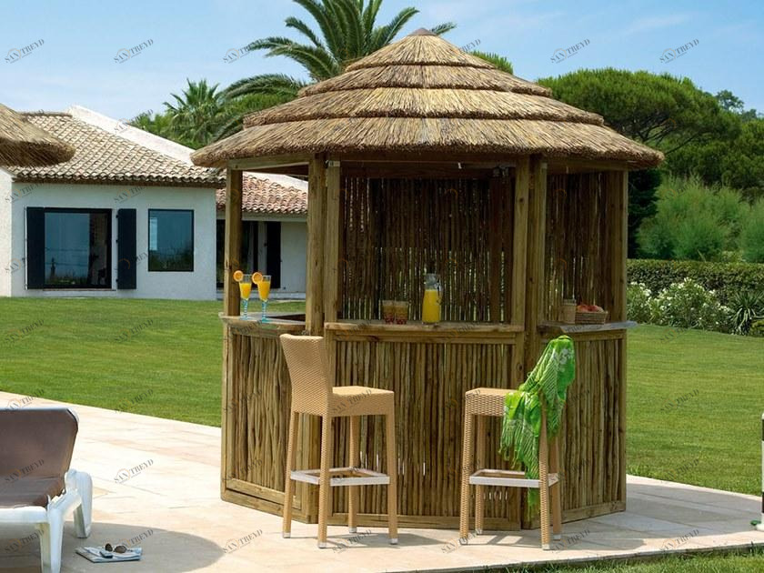 AFRICA STYLE Круглая беседка в трости из натуральной головы Greneer outdoor Kgr280_c