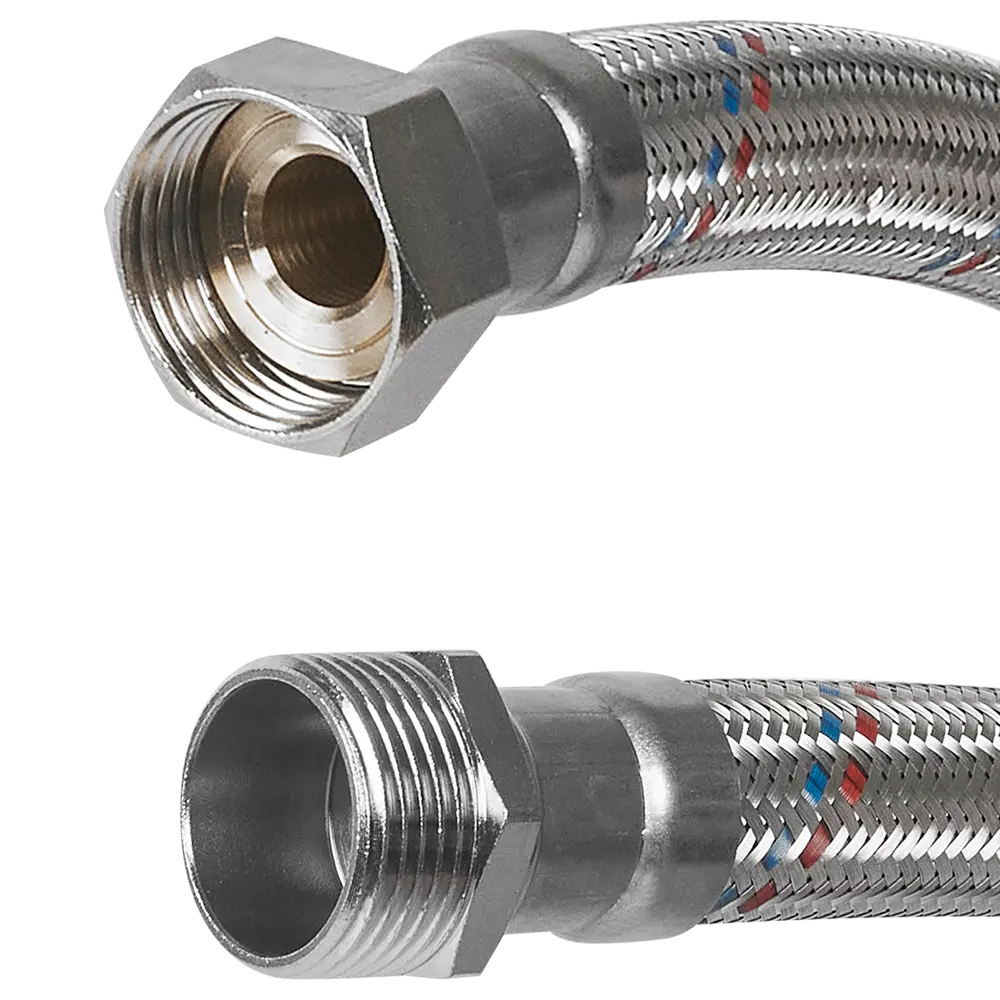 Гибкая подводка для воды Aquabeam 1"x1" гайка - штуцер 100 см STLM-2143840 - Вид №1