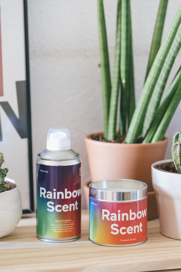 Свеча ароматическая красная карамельная Rainbow DOIY  00-3881013 Красный  - Вид №2