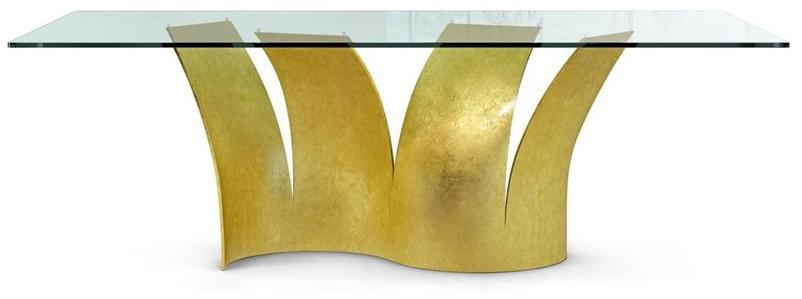 Roche Bobois Прямоугольный обеденный стол из стали и стекла Les contemporains sun-id-1447597 - Вид №3