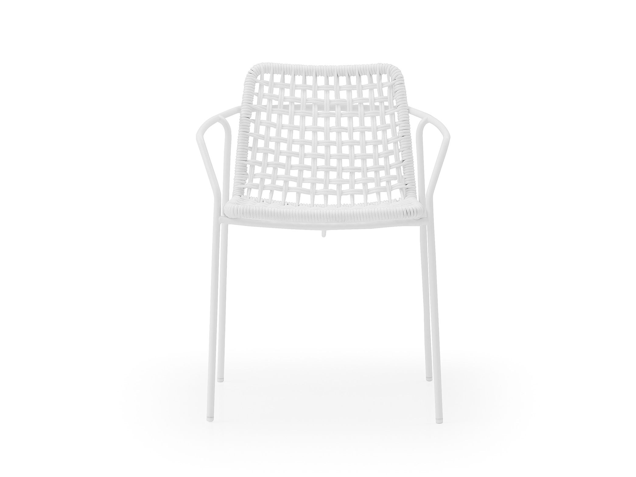 Стул со стальными подлокотниками и морской веревкой Billiani Sey ARCH-00049637