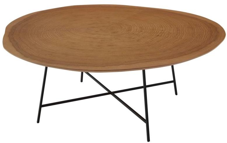 Ligne Roset Круглый журнальный столик из фанерованной древесины  19960350  - Вид №1