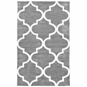Ковер Trelli серый 160х230 DOLLY CAPRETS ДИЗАЙНЕРСКИЕ, ТРЕЛЬЯЖНЫЙ УЗОР 015158 Белый;серый