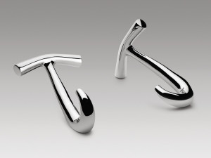 Латунная настенная вешалка