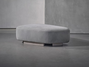 Кожаный пуф