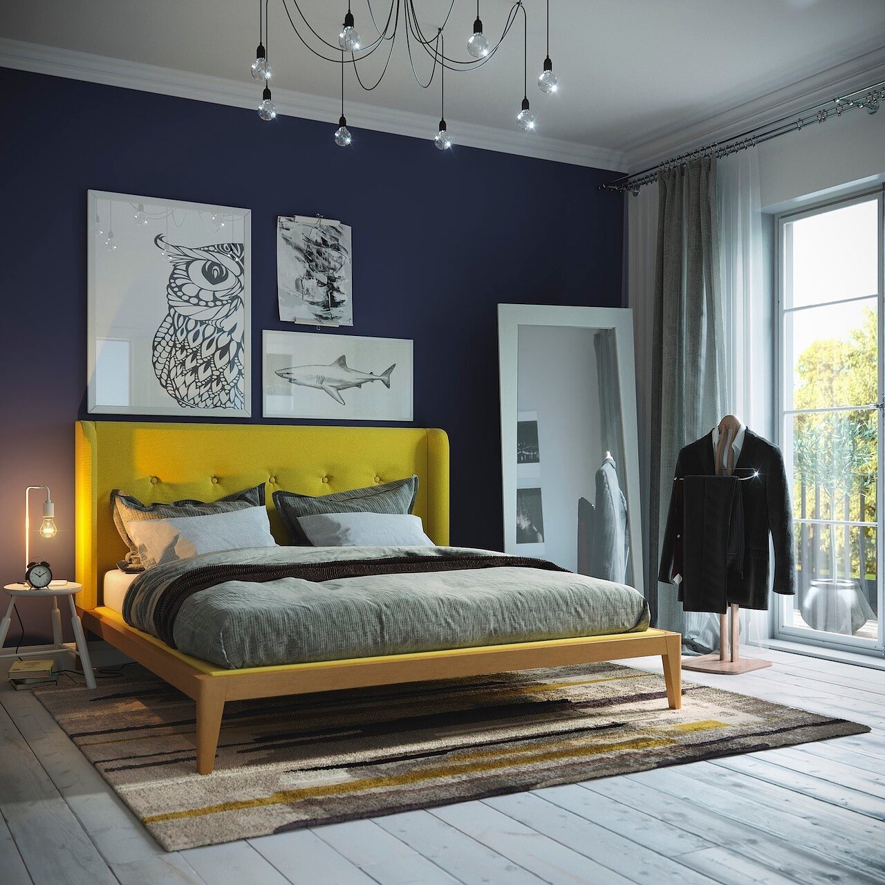 Зеркало белое напольное в полный рост Ego White BRAGIN DESIGN ДИЗАЙНЕРСКИЕ 256485 Белый  - Вид №1