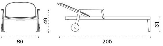 Ethimo Садовая кушетка из тикового дерева Knit Knitle01 - Вид №6