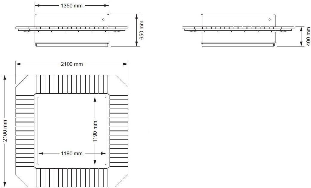 ENCHO ENCHEV - ETE Бетонная скамейка со встроенной сеялкой и спинкой  213  - Вид №5