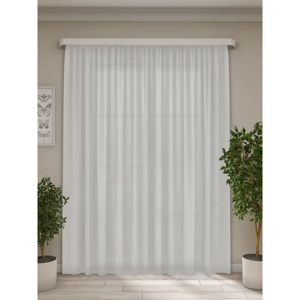 Тюль Santreyd Crystalon серый 100×298 см - воздушная элегантность для окон 83972856 STLM-1067894 - Вид №2