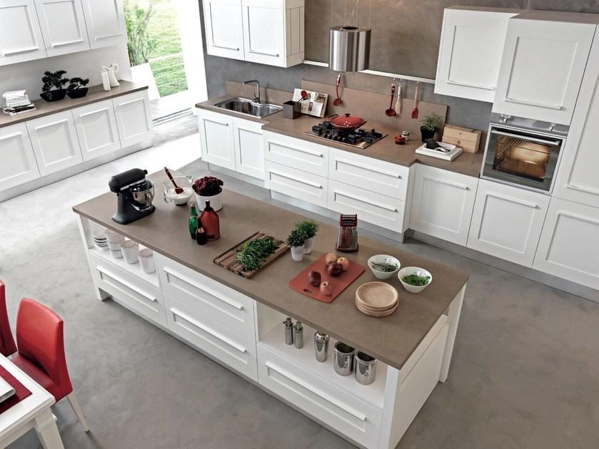 Cucine Lube Кухня с островом со встроенными ручками Gallery 09 - Вид №1