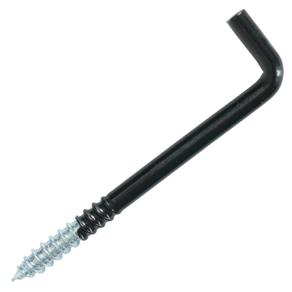 Шуруп-костыль Г-образный 6x80 мм сталь RAL9005 2 шт. 89417651 STLM-2196995 Santreyd 