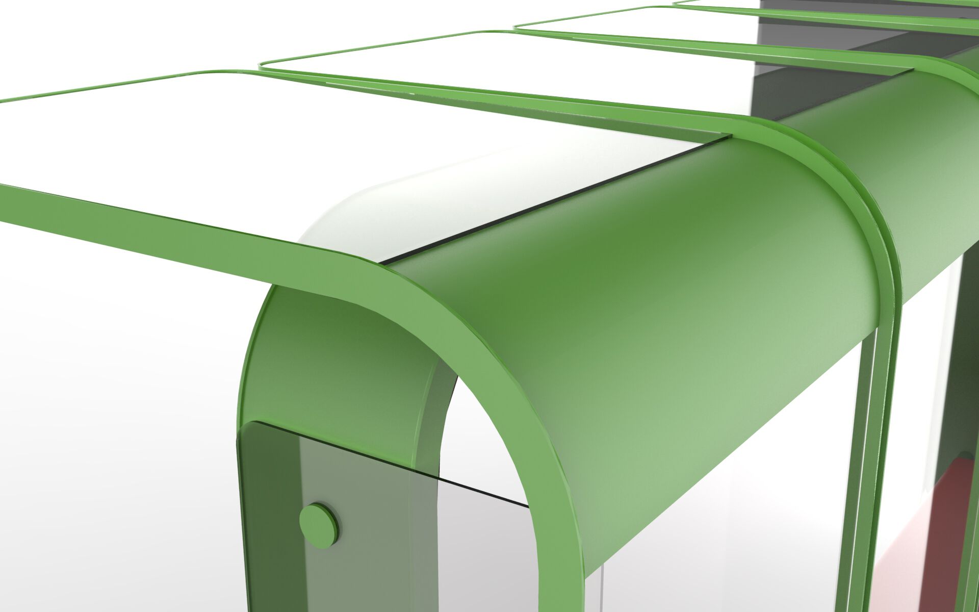 Стальной и стеклянный навес для автобусной остановки CITYSì C6 ARCH-00150729 - Вид №1