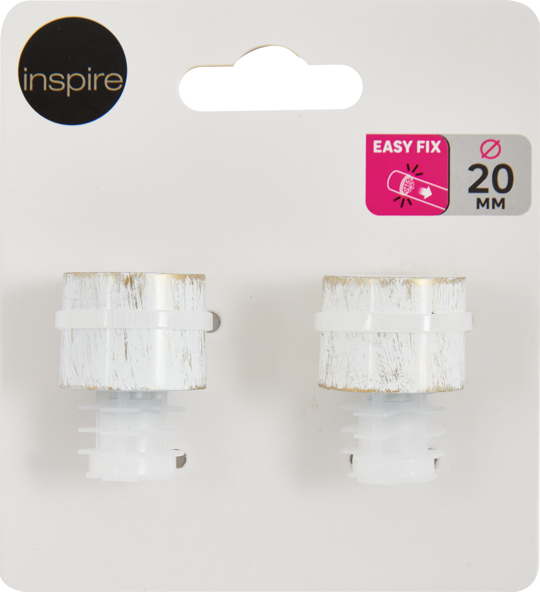 Заглушка канализационная алюминиевая 20 см белая INSPIRE 86421297 STLM-0068875 - Вид №2