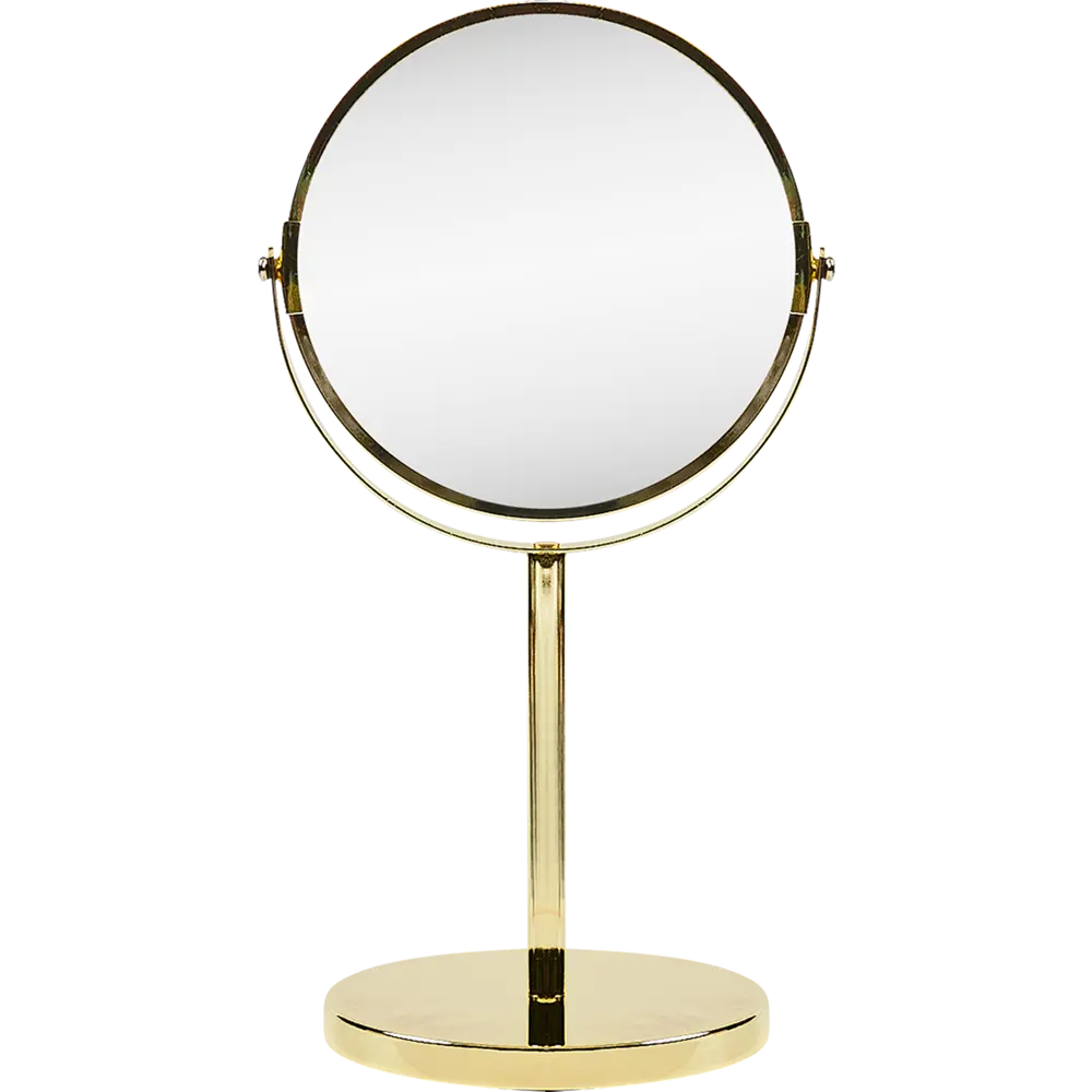 Зеркало косметическое SWENSA двустороннее с регулировкой 17 см золото 82487553 BSA-MR-004 STLM-0981398 - Вид №3
