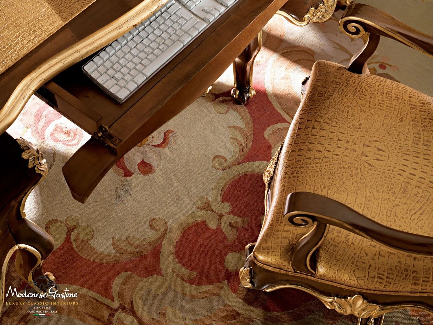 Вращающееся офисное кресло с 5 спицами Modenese Luxury Interiors Villa Venezia ARCH-00038867 - Вид №2