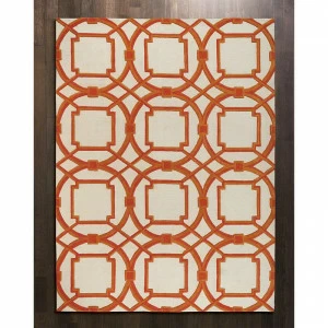 Ковер Arabesque coral 200х300 DOLLY CAPRETS ДИЗАЙНЕРСКИЕ 119805 Оранжевый;белый