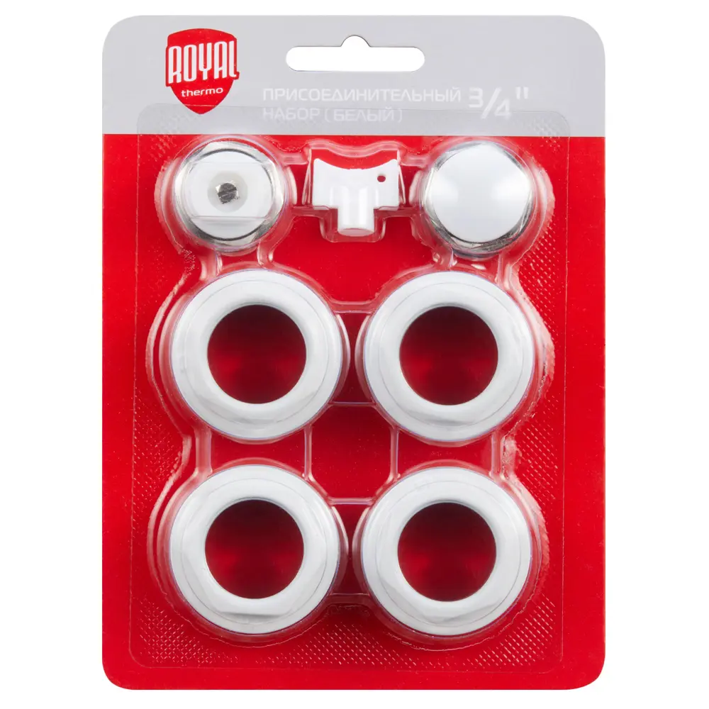 Монтажный комплект для радиатора Royal Thermo 3/4" сталь белый 7 шт. 82258125 STLM-2200650 