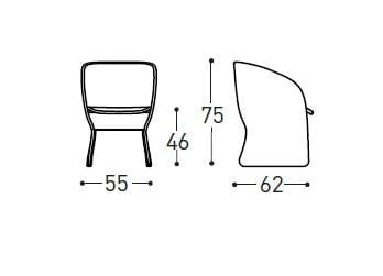 Синтетическое волокно сад стул с подлокотниками Varaschin Maat ARCH-00046001 - Вид №8