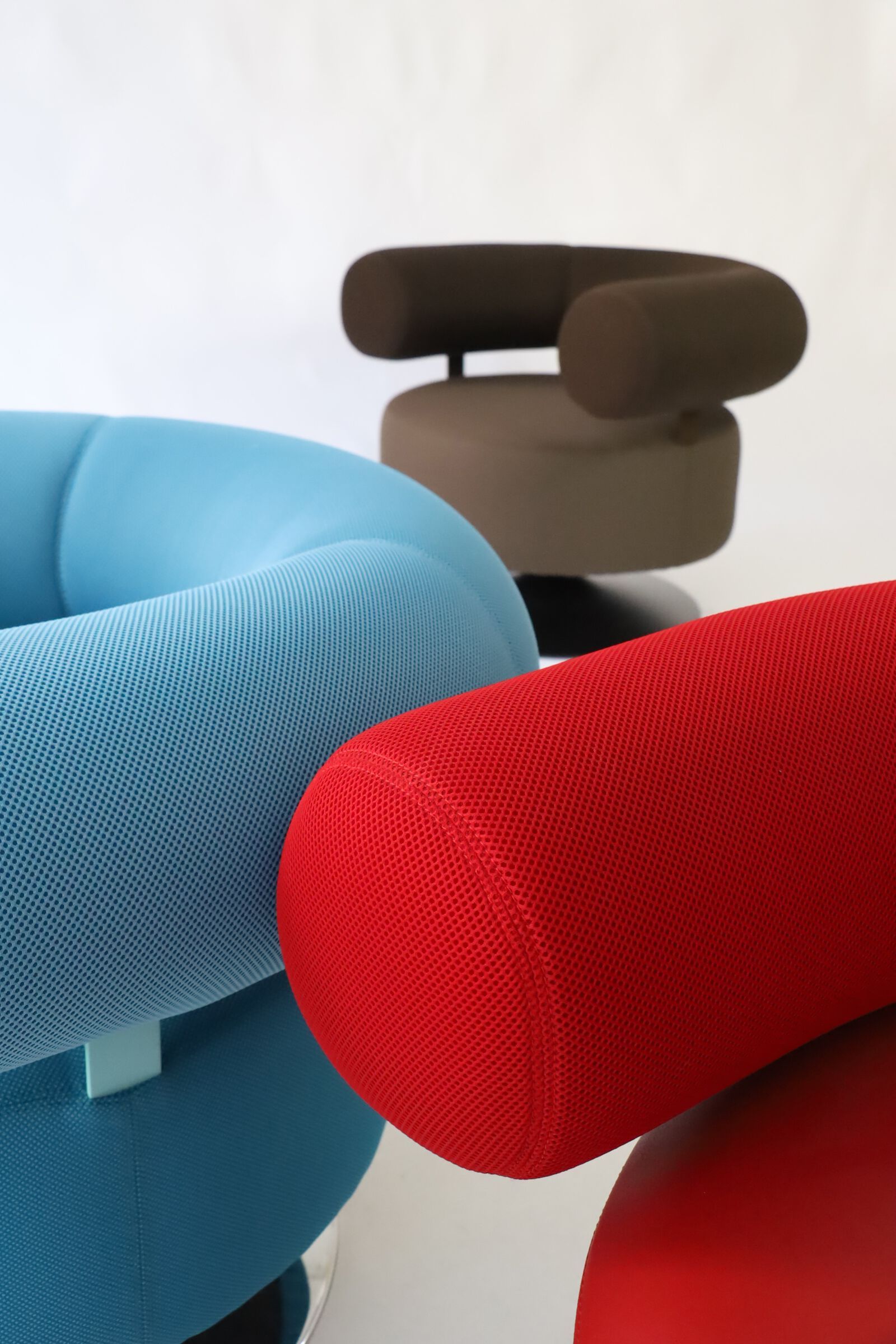 Ткань поворотный стул с подлокотниками Branca Lisboa GOMO ARCH-00053643 - Вид №9