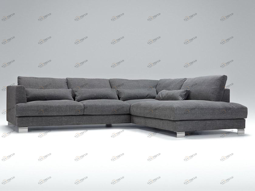 Sits Мягкий угловой диван из ткани на 4 места Brandon sun-id-1375937