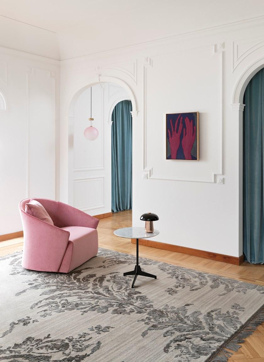 Saba Italia Кресло из ткани со съемным чехлом с подлокотниками sun-id-1514368 - Вид №4