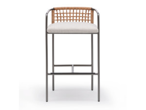 Стальной высокий стул