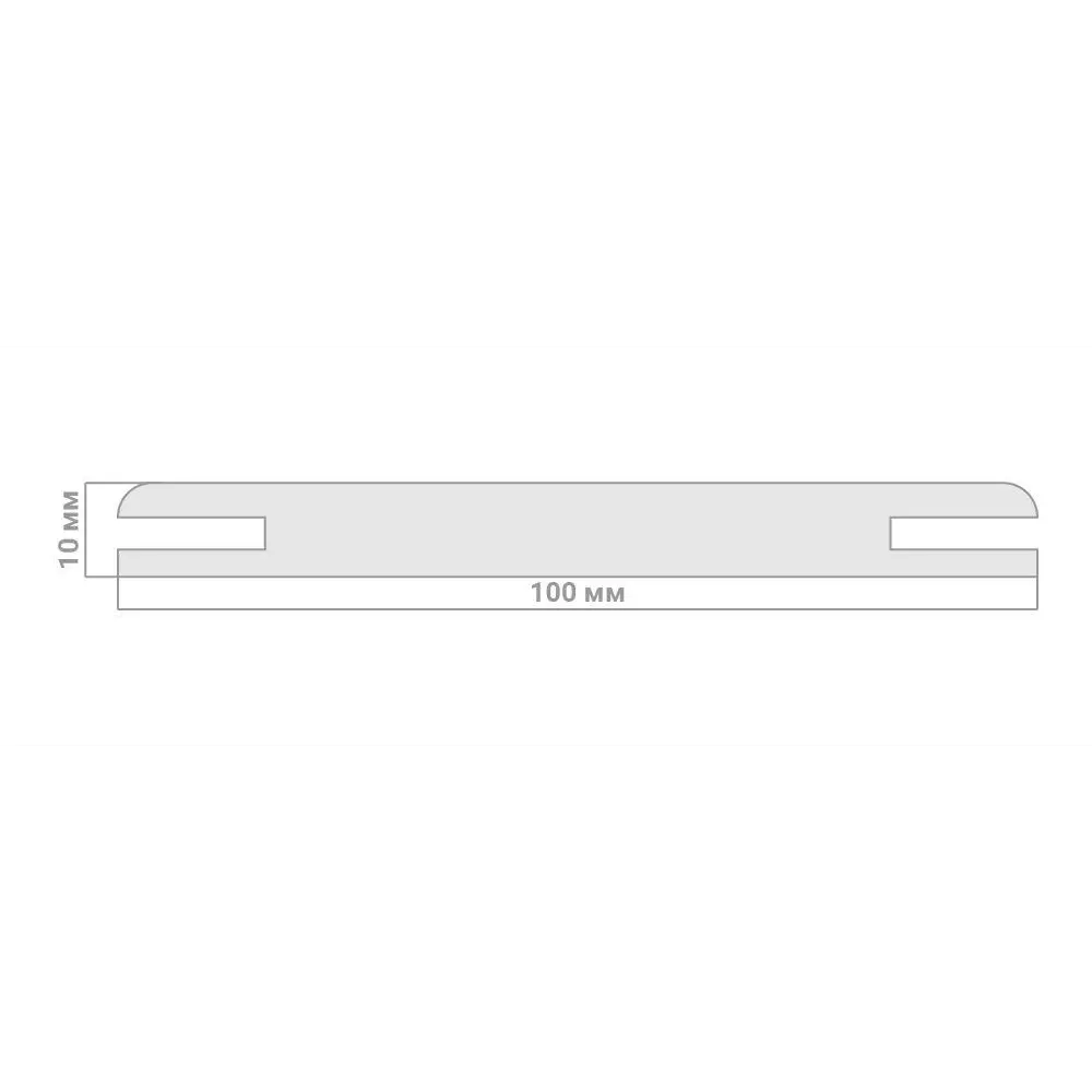 Добор телескопический Твинвуд/Лацио/Лайнвуд 2060x100x10 мм эмаль цвет серый BELWOODDOORS STLM-2184320 - Вид №2