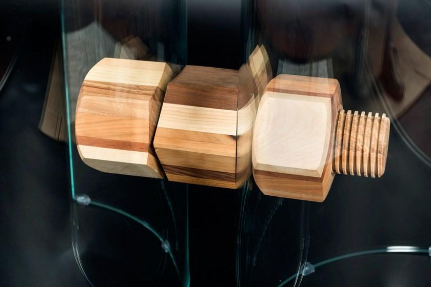 VGnewtrend Круглый стол из дерева и стекла Portofino 7511745.00 - Вид №2