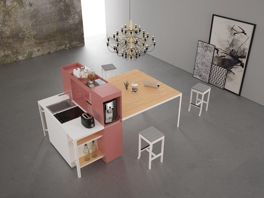 ESTEL GROUP Мини-кухня с полуостровом Isole h90-h105 sun-id-1369500 - Вид №10