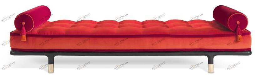 ETRO Home Interiors Стеганая кушетка с обивкой из бархата Woodstock E.woo.223.a