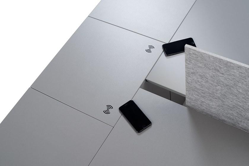 Ultom Несколько рабочих станций с полками и беспроводной зарядкой 6x3 sun-id-1466636 - Вид №1