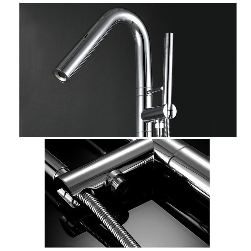 Латунный напольный смеситель для ванны с ручным душем Fontana Showers FS1382 ARCH-00031590 - Вид №1